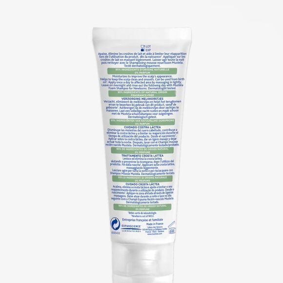 NIB New Mustela Cradle Cap Cream Babies/Newborns w/Avocado 1.35 oz - Picture 2 of 9